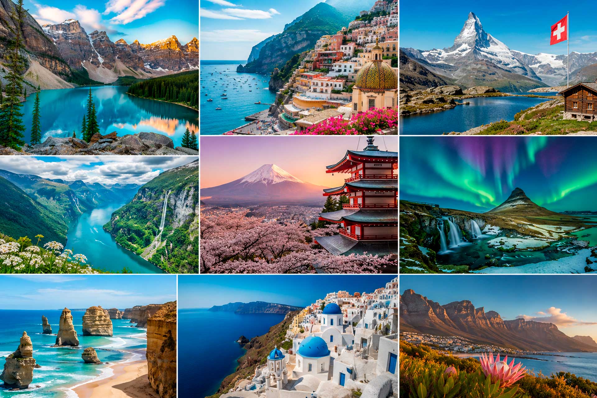 The most beautiful countries in the world