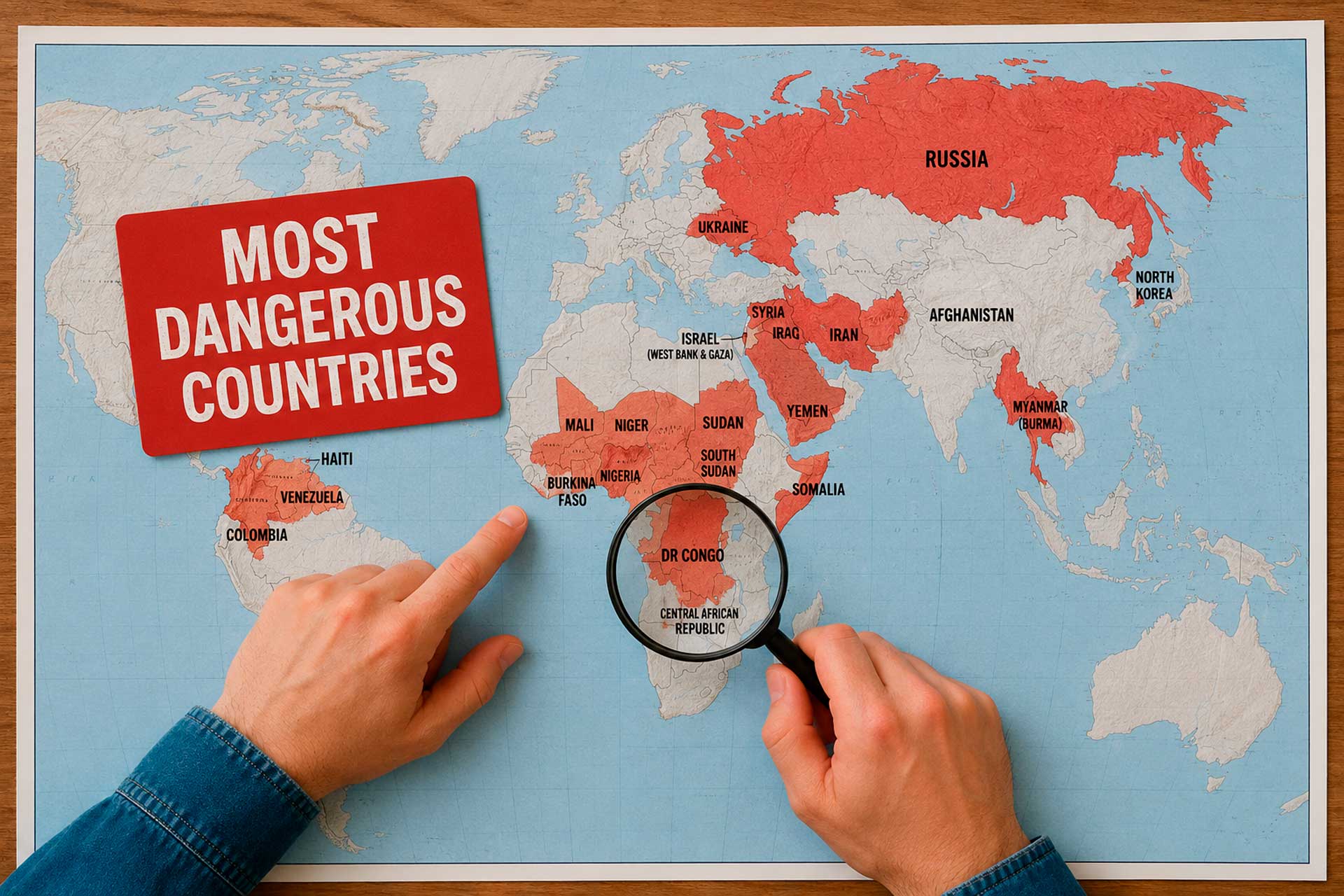 Countries that consistently ranked among the highest-risk nations
